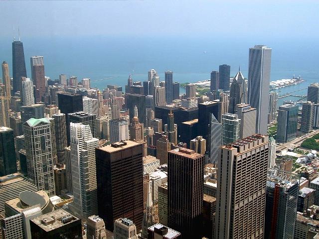 07669 Downtown Chicago from Sears Tower 